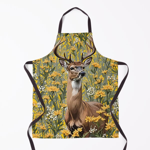 Item preview, Nebraskan White Tailed Deer Surrounded By Goldenrod 1 designed and sold by taiche.