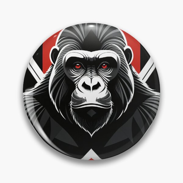 Artikelvorschau, Mächtiger Gorilla in mutiger Dschungelszene entworfen und verkauft von PragmaticP.