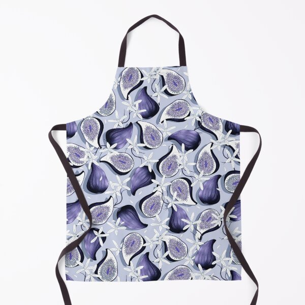 Item preview, Flowers and fruits of figs, Blue-violet fruits on a light blue background designed and sold by Alex Blud.