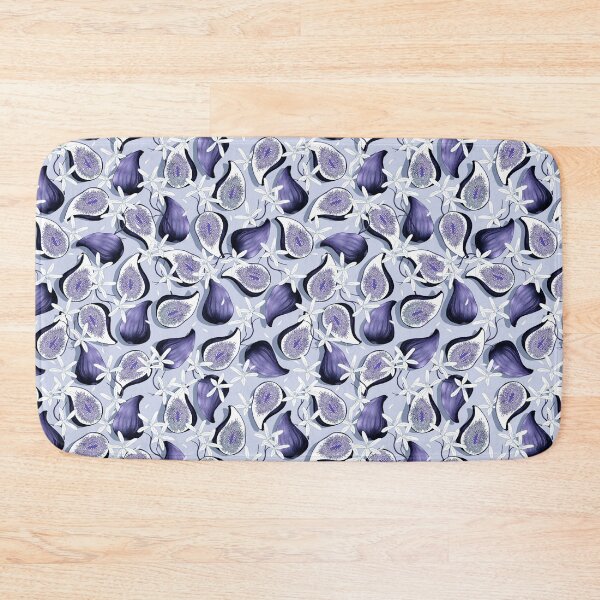 Item preview, Flowers and fruits of figs, Blue-violet fruits on a light blue background designed and sold by Alex  Blud.