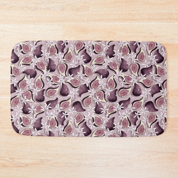 Item preview, Flowers and fruits of figs, Brown fruits on a light brown background designed and sold by Alex  Blud.