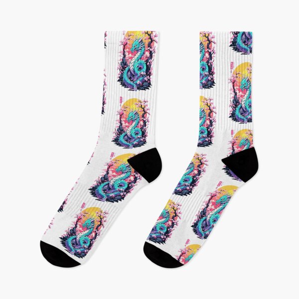 Item preview, Vintage Vaporwave Art Japanese Dragon Design designed and sold by LuminOrb.