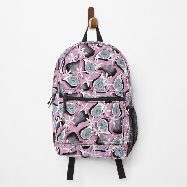Item preview, Flowers and fruits of figs, Dark gray fruits on a light lilac background designed and sold by Alex  Blud.