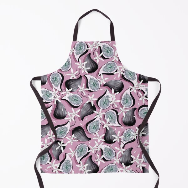Item preview, Flowers and fruits of figs, Dark gray fruits on a light lilac background designed and sold by Alex Blud.