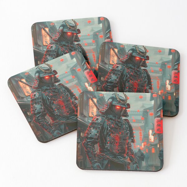 Item preview, Samurai Cyber Warrior in Futuristic City designed and sold by palmyst.