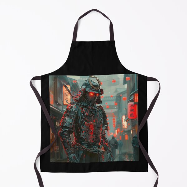 Item preview, Samurai Cyber Warrior in Futuristic City designed and sold by palmyst.