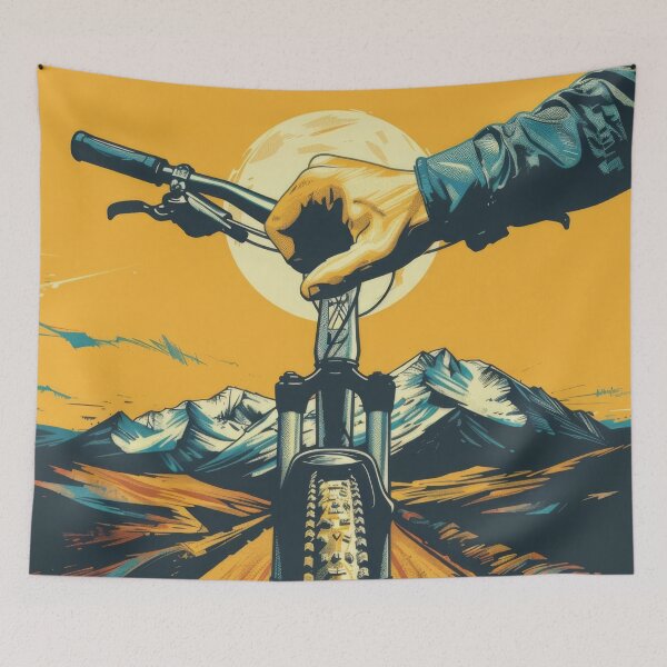 Item preview, mountain biker - MTB designed and sold by FlowersColorful.
