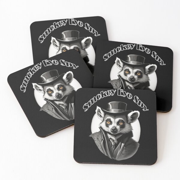 Item preview, "Smokey Eye Spy" Lemur - Vintage Film Noir Inspired Art on Various Merchandise designed and sold by LaLi-Designs.