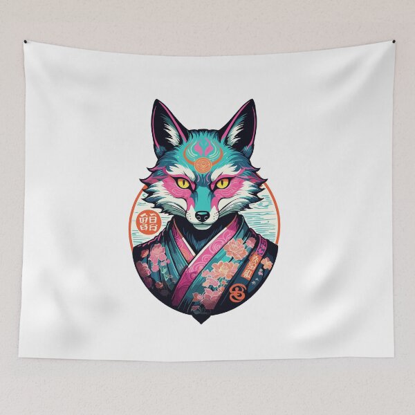 Item preview, Japanese Kitsune Mask Anime Kawaii Fox Spirit designed and sold by LuminOrb.