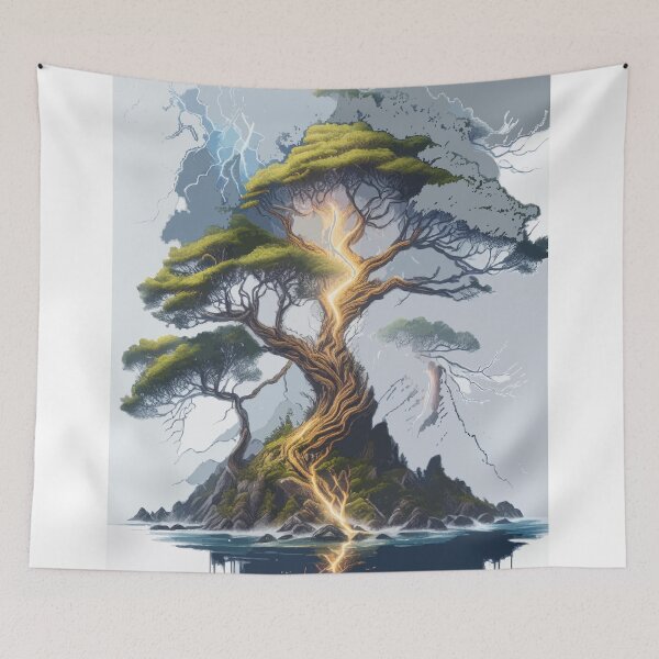 Item preview, Electric Symphony: Abstract Lightning Art designed and sold by bb-15artstudio.