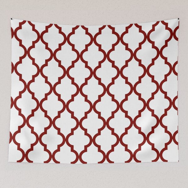 Item preview, Moroccan Quatrefoil Pattern: Maroon (Dark Red) designed and sold by Jared Davies.