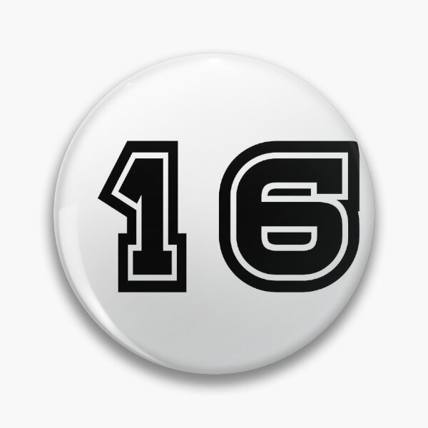 Item preview, 16, sixteen, black, sport designed and sold by Numbers-Art.
