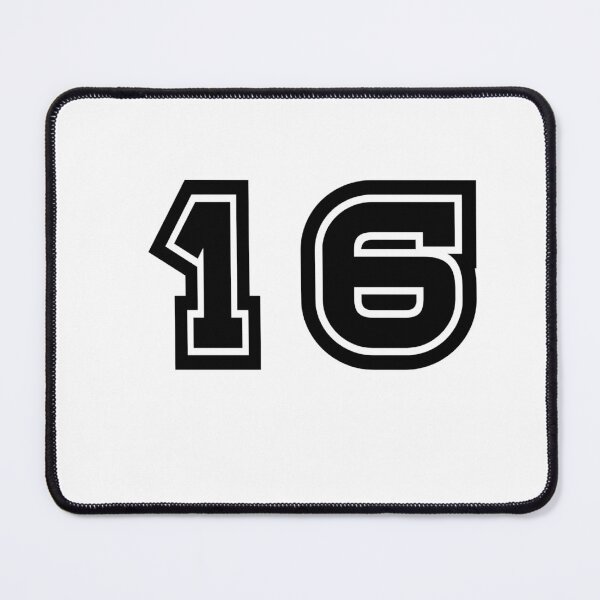 Item preview, 16, sixteen, black, sport designed and sold by Numbers-Art.