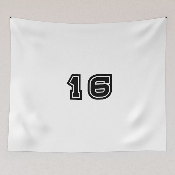 Item preview, 16, sixteen, black, sport designed and sold by Numbers-Art.