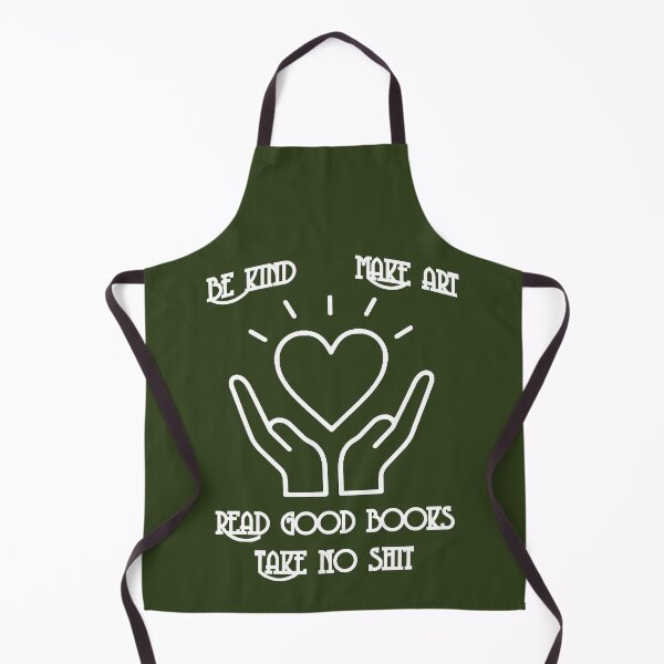 Item preview, Be kind, Make art, Read good books, Take no sh*t (white) designed and sold by SolidEarthArt.
