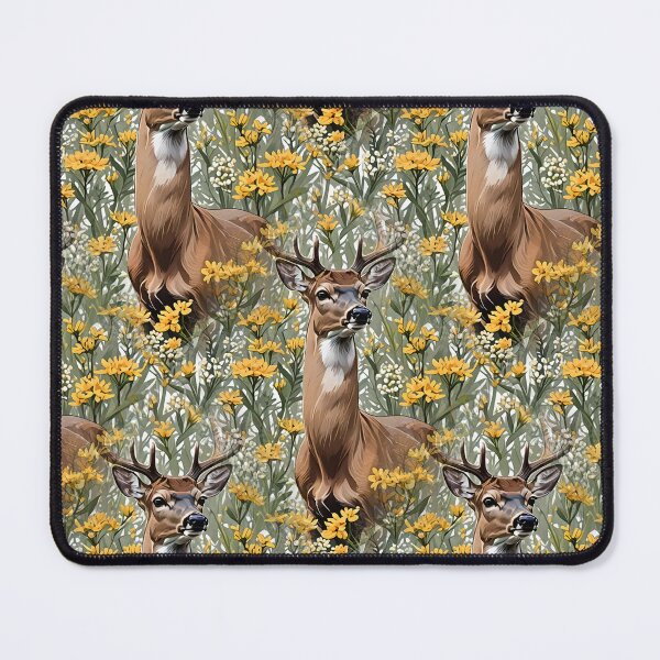 Item preview, Nebraskan White Tailed Deer Surrounded By Goldenrod Pattern 1 designed and sold by taiche.