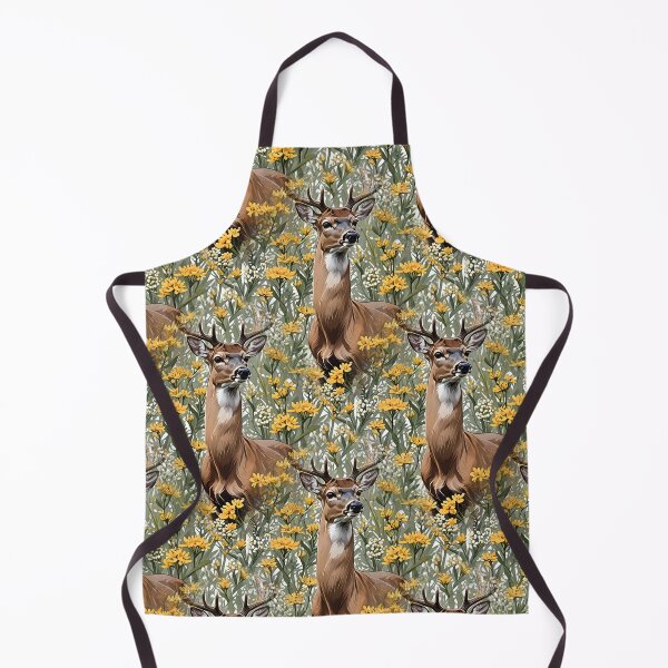 Item preview, Nebraskan White Tailed Deer Surrounded By Goldenrod Pattern 1 designed and sold by taiche.