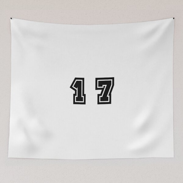 Item preview, 17, seventeen, black, sport designed and sold by Numbers-Art.