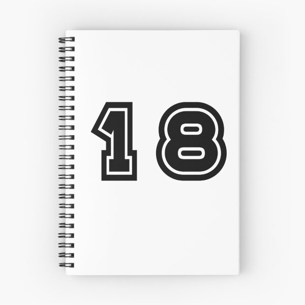 Item preview, 18, eighteen, black, sport designed and sold by Numbers-Art.