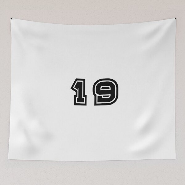 Item preview, 19, nineteen, black, sport designed and sold by Numbers-Art.