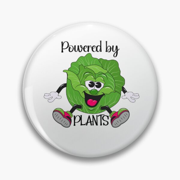 Item preview, Powered by Plants Green Cabbage Character designed and sold by JWGifts4U.