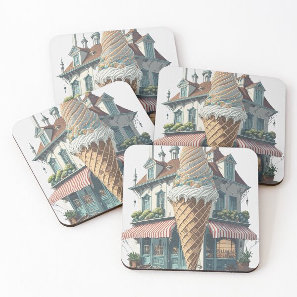 Item preview, Scoops of Nostalgia: Retro Ice Cream Parlors designed and sold by bb-15artstudio.