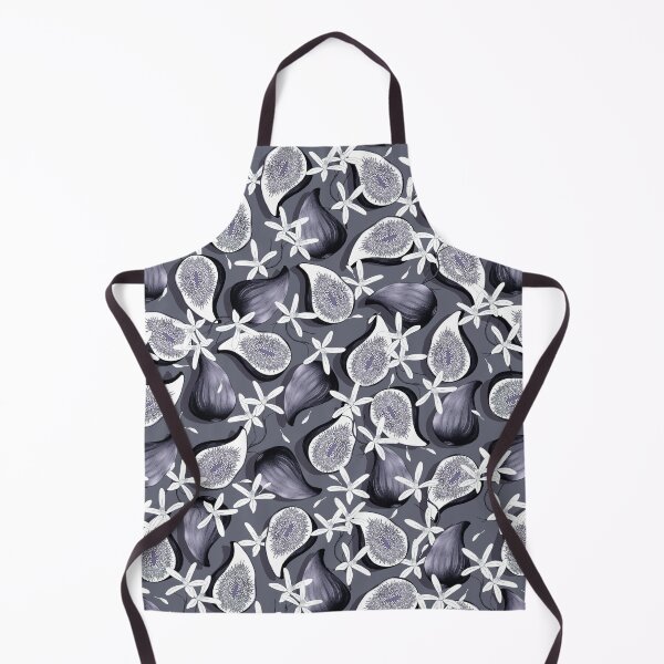 Item preview, Flowers and fruits of figs, Dark gray fruits on a dark gray background designed and sold by Alex Blud.