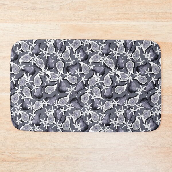 Item preview, Flowers and fruits of figs, Dark gray fruits on a dark gray background designed and sold by Alex  Blud.