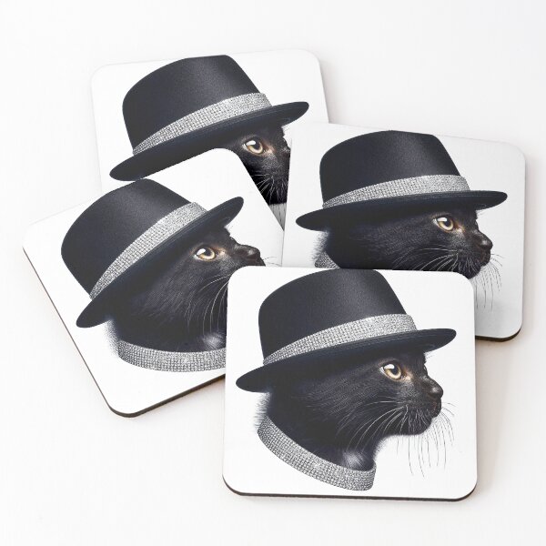 Item preview, Diamond Studded Rich Noir Black cat with Diamond Collar designed and sold by TQDitty.