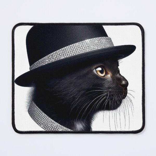 Item preview, Diamond Studded Rich Noir Black cat with Diamond Collar designed and sold by TQDitty.