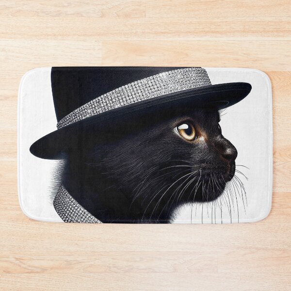 Item preview, Diamond Studded Rich Noir Black cat with Diamond Collar designed and sold by TQDitty.