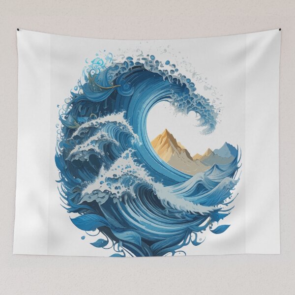 Item preview, Ocean Fury: Abstract Tsunami Art designed and sold by bb-15artstudio.