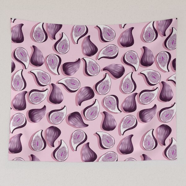 Item preview, Figs, Purple fruits on a pink background designed and sold by Alex  Blud.