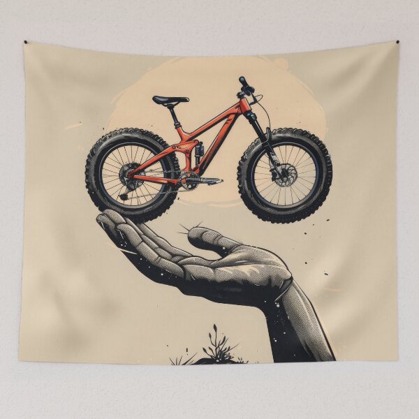 Item preview, mountain biker - MTB designed and sold by FlowersColorful.
