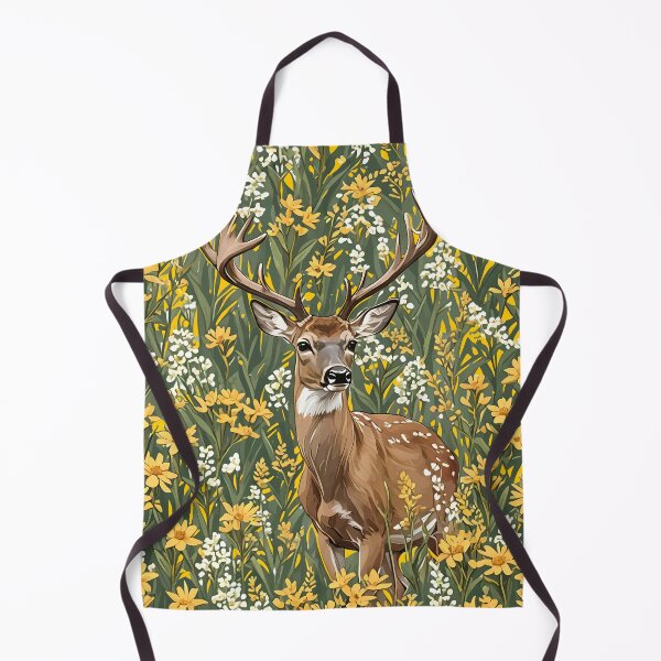 Item preview, Nebraskan White Tailed Deer Surrounded By Goldenrod 2 designed and sold by taiche.