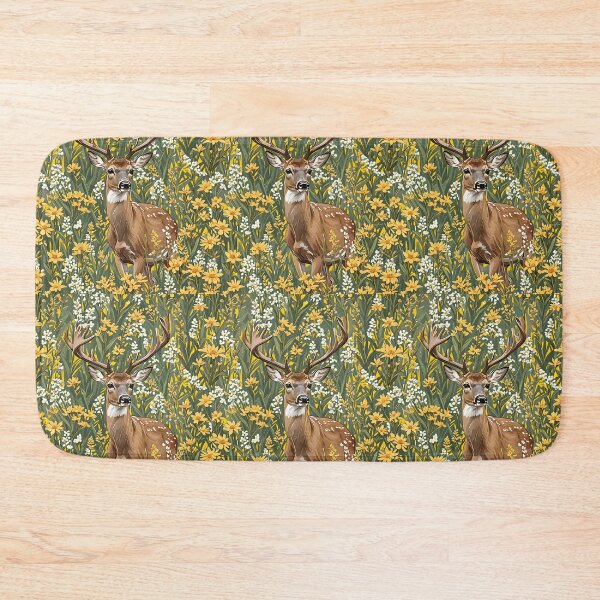 Item preview, Nebraskan White Tailed Deer Surrounded By Goldenrod 2 designed and sold by taiche.