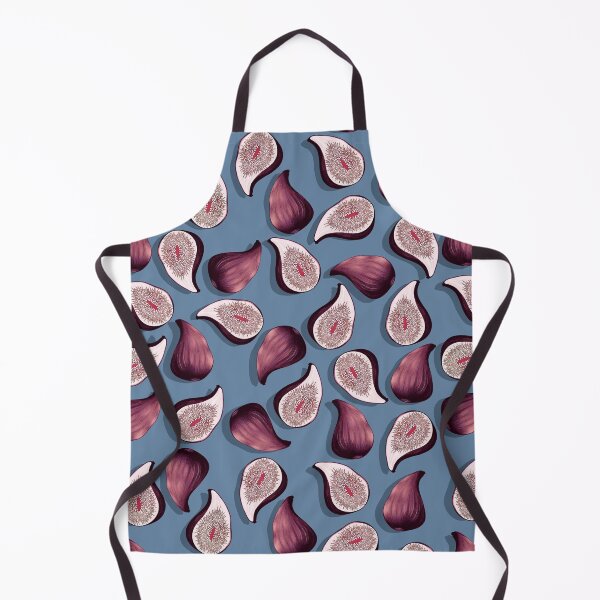 Item preview, Figs, Brown fruits on a blue background designed and sold by Alex Blud.