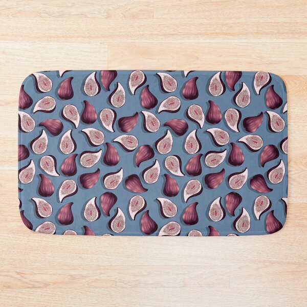 Item preview, Figs, Brown fruits on a blue background designed and sold by Alex  Blud.