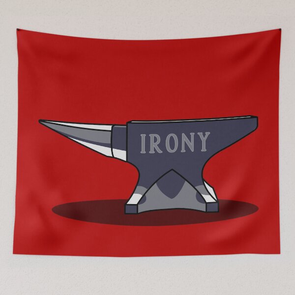 Item preview, Anvil of Irony: Striking Wordplay Design designed and sold by Fun Funky Designs.