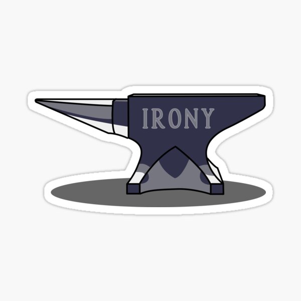 Item preview, Anvil of Irony: Striking Wordplay Design designed and sold by Fun Funky Designs.