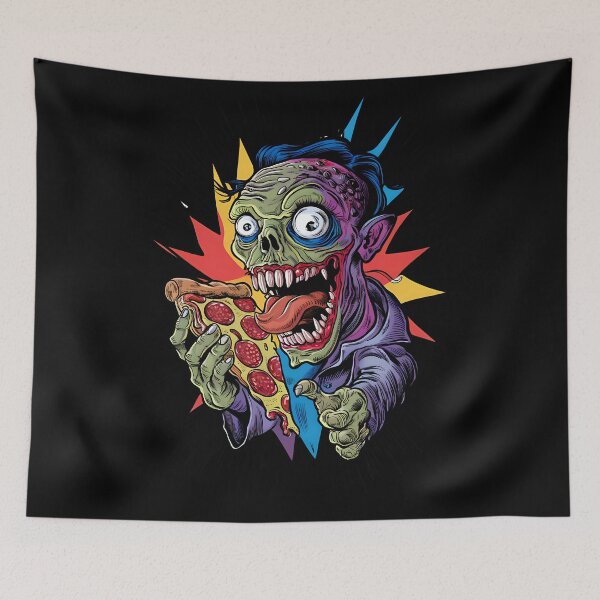 Item preview, Colorful Creature’s Pizza Party designed and sold by Lukasz Kobylka.