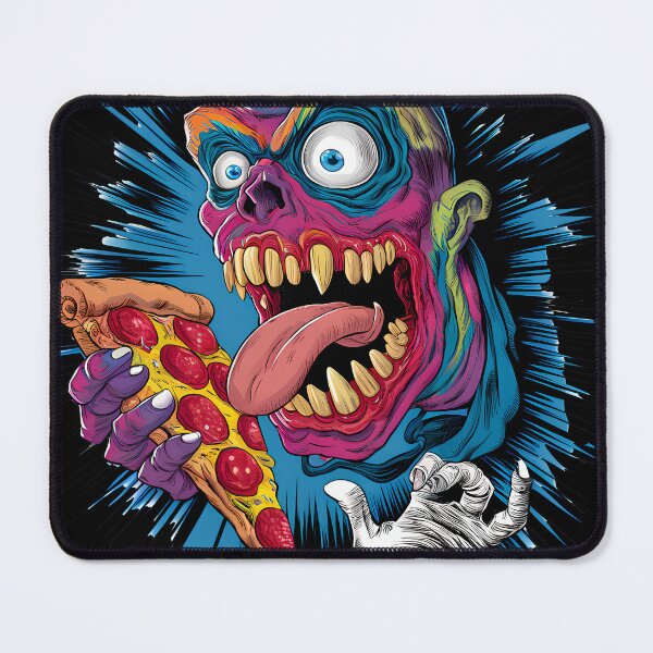 Item preview, Wild-eyed Pizza Enthusiast designed and sold by Lukasz Kobylka.