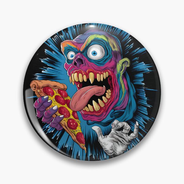 Item preview, Wild-eyed Pizza Enthusiast designed and sold by Lukasz Kobylka.