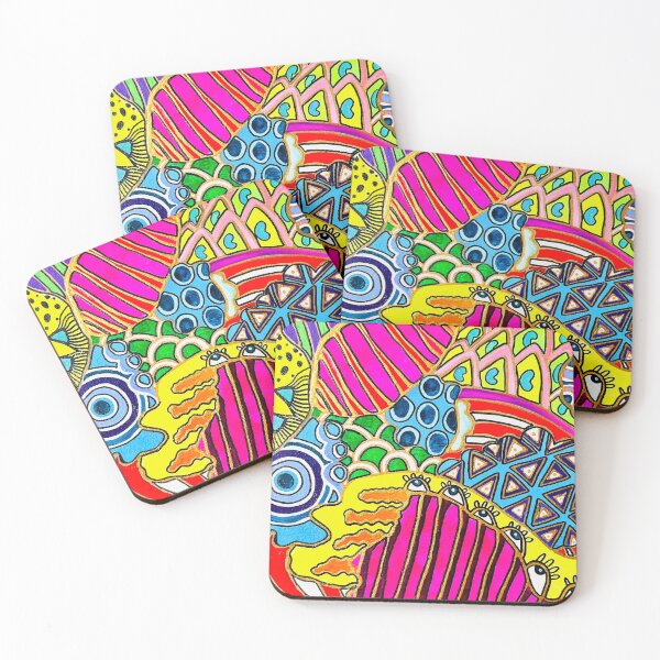 Item preview, 636. Bold Colorful Psychedelic Abstraction Vibrant Delight designed and sold by Veera Zukova.