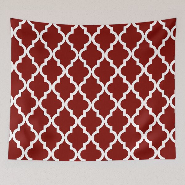 Item preview, Moroccan Quatrefoil Pattern: Maroon (Dark Red) designed and sold by Jared Davies.
