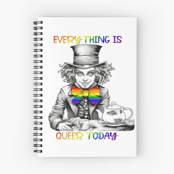 Item preview, Mad Hatter Everything is Queer Today - Alice in Wonderland, Gay Pride, Rainbow Flag, LGBTQ Pride designed and sold by Travelslightly.