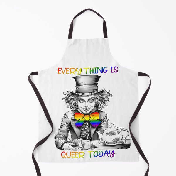 Item preview, Mad Hatter Everything is Queer Today - Alice in Wonderland, Gay Pride, Rainbow Flag, LGBTQ Pride designed and sold by Travelslightly.