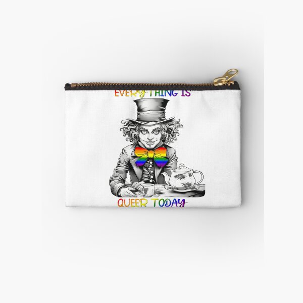 Item preview, Mad Hatter Everything is Queer Today - Alice in Wonderland, Gay Pride, Rainbow Flag, LGBTQ Pride designed and sold by Travelslightly.