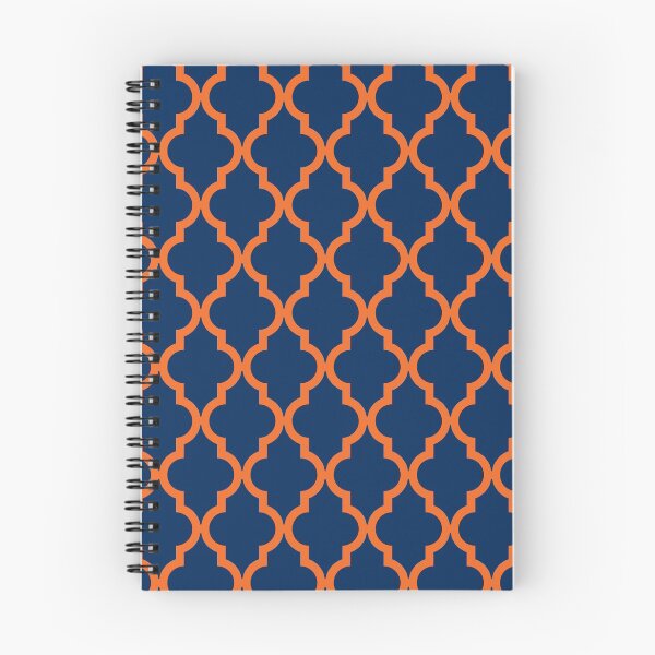 Item preview, Moroccan Pattern: Navy Blue & Orange designed and sold by Jared Davies.