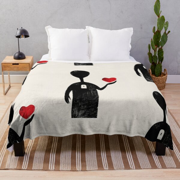 Item preview, Red Heart in Hand - Minimalist Illustration designed and sold by Piotrek0001.